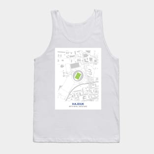 Stadion Poljud Map Design Tank Top